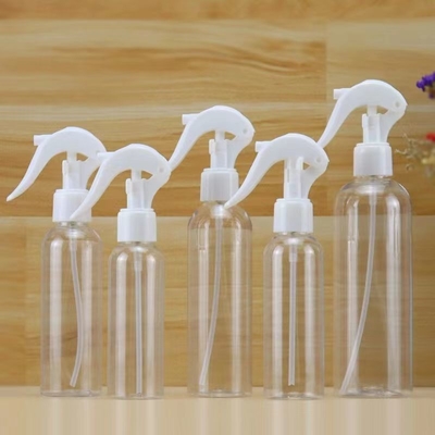 Bottiglia di plastica trasparente da 30 ml supporto di personalizzazione corrispondenza con spruzzatore di innesco