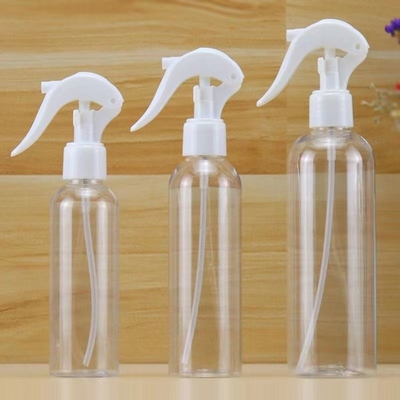 Bottiglia di plastica trasparente da 30 ml supporto di personalizzazione corrispondenza con spruzzatore di innesco