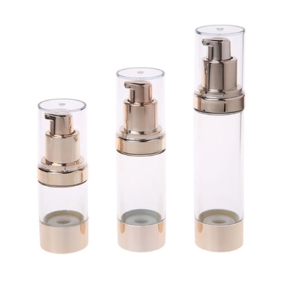 Alta Qualità Oro Alluminio 20ml Plastico Pompa Senza Aria Bottella Utilizzo Cura della pelle