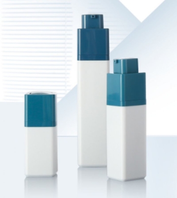 Forma quadrata con testa speciale Bottiglia pompa senza aria da 30 ml per la cura della pelle cosmetica
