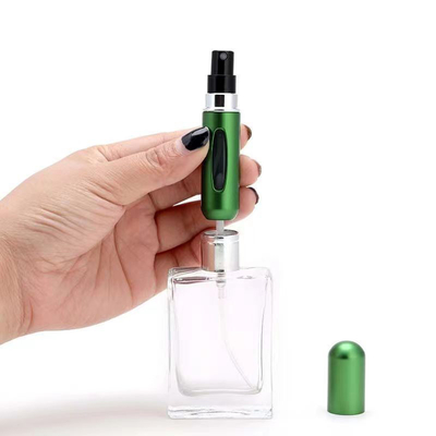 Bottella di spray per profumi portatile personalizzata da 8ml e 12ml in alluminio
