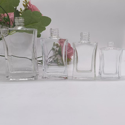 Bottiglia di vetro personalizzata da 20 ml, 30 ml e 50 ml con spruzzatore in alluminio e tappo superiore