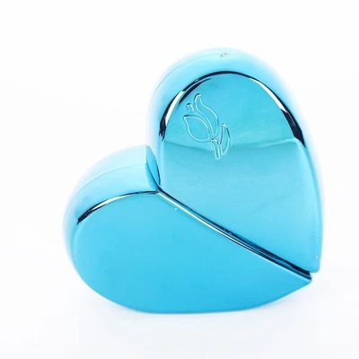 30ml di lusso in vetro a forma di cuore, bottiglia di profumo con colori dipinti.