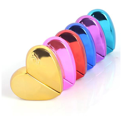 30ml di lusso in vetro a forma di cuore, bottiglia di profumo con colori dipinti.