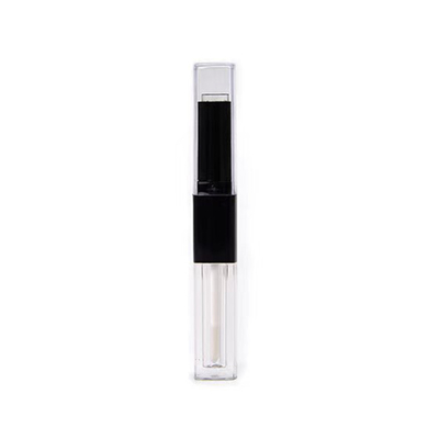 1.2ml & 2.5ml Plastic Square Slim Lip Gloss Tube Contenitori a doppia testa con colori personalizzati