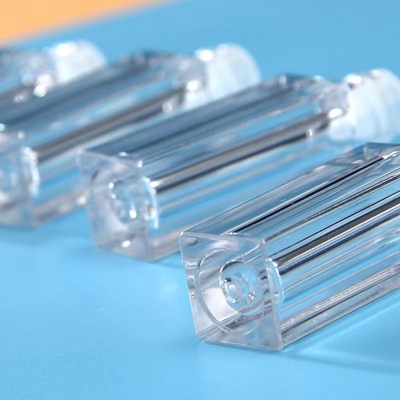 Grosso 1.2 ml tubo di lucido per labbra vuoto quadrato nero e colore trasparente
