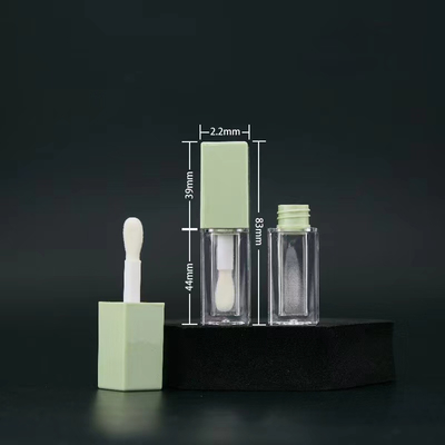 Spazzola per la testa grande 5ml tubo di lucentezza labiale di plastica supporto per la personalizzazione del colore