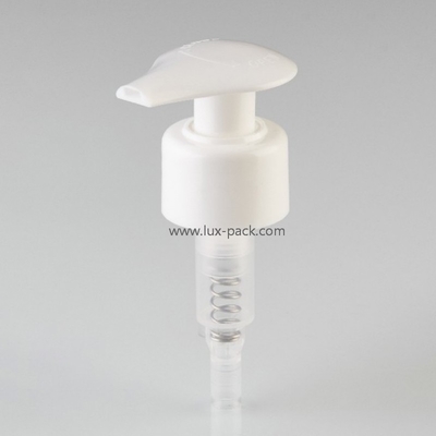 Pompa dosatrice in plastica con interruttore sinistra/destra per flacone cosmetico
