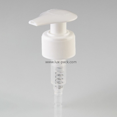 Pompa dosatrice in plastica con interruttore sinistra/destra per flacone cosmetico