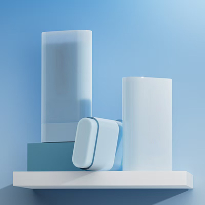 2.5oz di deodorante di plastica riciclabile - Logo personalizzato
