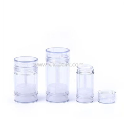 Contenitore stick deodorante trasparente da 15ml a 100ml