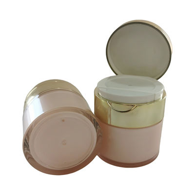 50 g di barattolo acrilico senza aria con tappo a piega