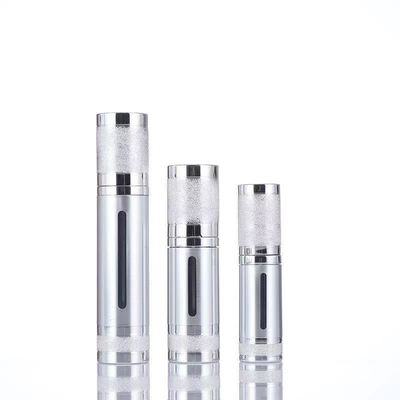 Luxury Anodized Aluminum Airless Pump Bottle Bottle Empty Cosmetic Vacuum Premium Skincare Serum Container Multiple Capacity