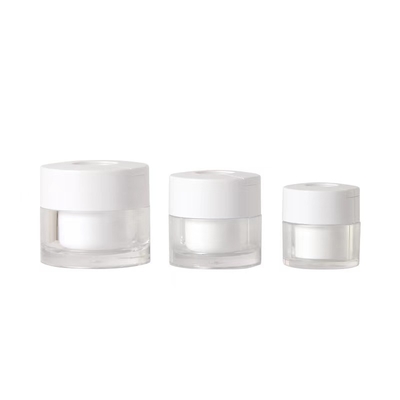 30g 50g Acrylic Cream Jar con cucchiaio per cosmetici