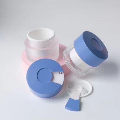 30g 50g Acrylic Cream Jar con cucchiaio Stampa personalizzabile