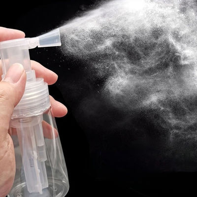 Flacone spray in plastica personalizzato per polvere con capacità da 35ml a 180ml per prodotti per la cura dei capelli con meccanismo spray a polvere
