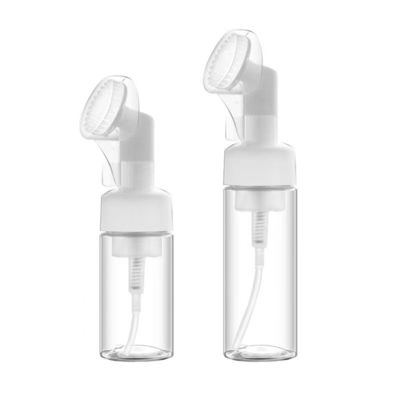 Flacone in plastica da 100ML 150ML 200ML con pompa a schiuma e pennello in silicone per packaging cosmetico personalizzato