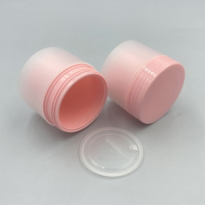 Vaso rotondo per crema in plastica PP a doppio strato opaco da 80 g con colore personalizzato e tempi di consegna di 20 giorni