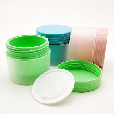Vaso rotondo per crema in plastica PP a doppio strato opaco da 80 g con colore personalizzato e tempi di consegna di 20 giorni
