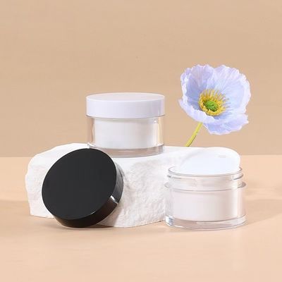 Vaso rotondo a doppio strato in plastica AS di lusso da 15g 30g 50g per crema cosmetica