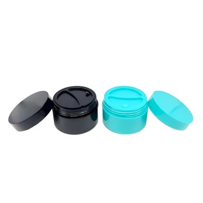 50+50g Matt PP Plastic Cream Jar con cucchiaio e doppia conchiglia per imballaggi cosmetici con tempo di consegna di 20 giorni