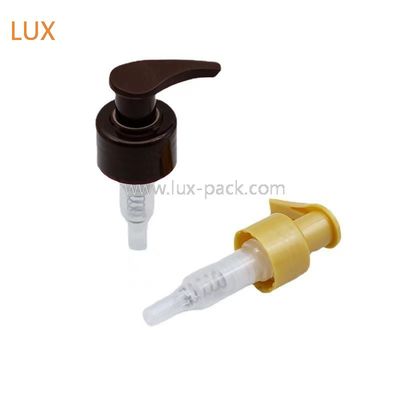 Custom Color Left-Right Lotion Pump with Aluminum Closure for Travel-Sized Luxury Liquids and Leak Prevention