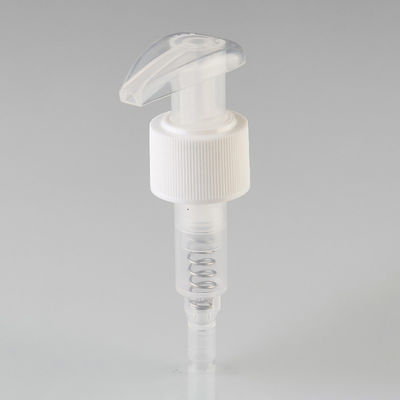 Travel-Sized Plastic Lotion Pump with Screw On Closure and Ribbed Collar for Shampoos and Lotions