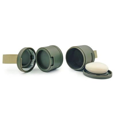 Cassa in polvere in materiale ABS di dimensioni 4G con rifinitura del capello a colori personalizzati e specchio incluso