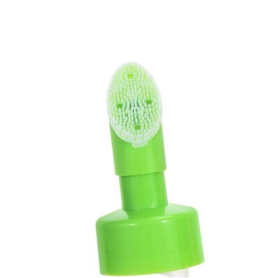 Dispenser a pompa di schiuma ricaricabile da 42 mm con stampa a seta e spazzola in silicone per la cura della pelle