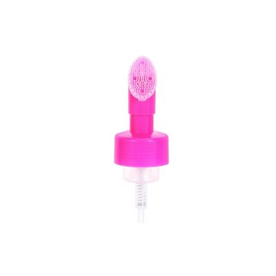Dispenser a pompa di schiuma ricaricabile da 42 mm con stampa a seta e spazzola in silicone per la cura della pelle