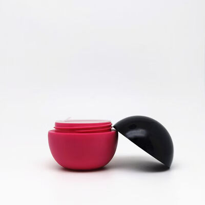 Vaso di crema in plastica di forma sferica nei formati 5g 25g 50g 80g con stampa personalizzata per il packaging della cura della pelle