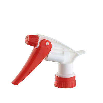 Spruzzatore di trigger in plastica resistente con dimensioni di chiusura 28/400 e 28/410 in colori personalizzabili per applicazioni chimiche