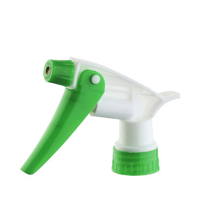 Spruzzatore di trigger in plastica resistente con dimensioni di chiusura 28/400 e 28/410 in colori personalizzabili per applicazioni chimiche