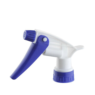 Spruzzatore di trigger in plastica resistente con dimensioni di chiusura 28/400 e 28/410 in colori personalizzabili per applicazioni chimiche