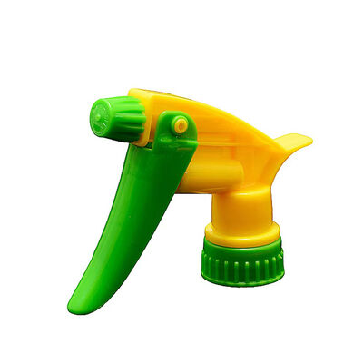 Spruzzatore di trigger in plastica resistente con dimensioni di chiusura 28/400 e 28/410 in colori personalizzabili per applicazioni chimiche