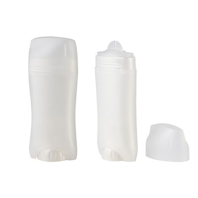 Contenitore vuoto per deodorante in PP per uso alimentare da 45g 75g con design a torsione