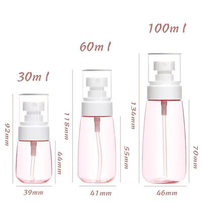 30/60/100ML Dispenser cosmetico ricaricabile di alta qualità PET Mist Spray Bottle Lotion Conditioner Hand Sanitizer