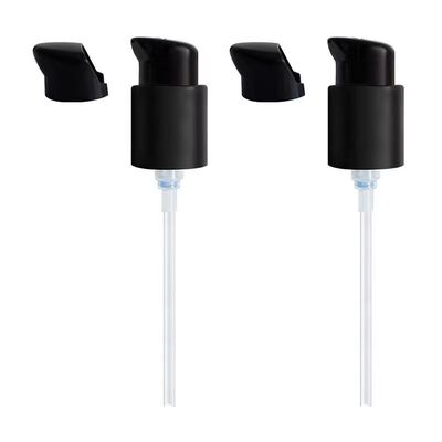 Pompa per la distribuzione di crema in plastica da 18 mm, 20 mm e 24 mm a mezza cuffia - Pompa cosmetica a prova di perdite per uso domestico e salone