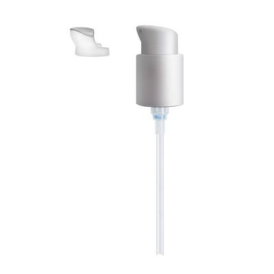 Pompa per la distribuzione di crema in plastica da 18 mm, 20 mm e 24 mm a mezza cuffia - Pompa cosmetica a prova di perdite per uso domestico e salone
