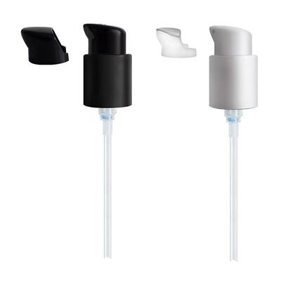 Pompa per la distribuzione di crema in plastica da 18 mm, 20 mm e 24 mm a mezza cuffia - Pompa cosmetica a prova di perdite per uso domestico e salone