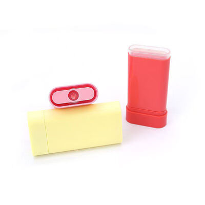 20g Capacità Disegno di riempimento in fondo bastoncino di deodorante vuoto con supporto a molla per contenitore di balsamo di deodorante ricaricabile