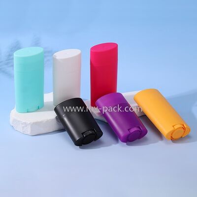 Materiale PP 35g 50g 70g Deodorante vuoto con stampa a seta e stampaggio a caldo per imballaggi personalizzati
