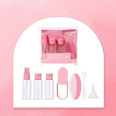 Flacone per pompa per lozione in PET da 50 ml – Formato da viaggio portatile, contenitore per la cura della pelle a tenuta stagna, colore personalizzato disponibile