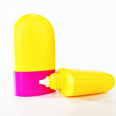 Bottiglia di protezione solare a tappo a vite da 50 ml con design a prova di perdite e opzioni personalizzabili per uso cosmetico