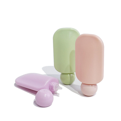 Ingrosso Carino Cream Quadratura Faccia Mani Bottiglia 40ml Pompa PET Crema solare Lozione per la cura della pelle Cosmetica con imballaggio personalizzato Logo