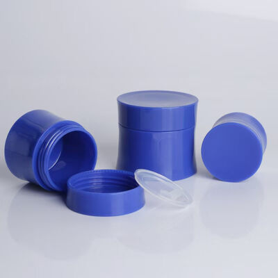 Barattolo di crema di plastica a doppio guscio all'ingrosso da 15 g 30 g 50 g con PP alimentare per creme cosmetiche e per la cura della pelle