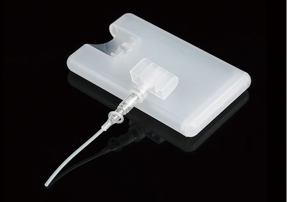 Nebulizzatore a pompa per profumo trasparente da 20 ml, flacone spray in plastica a forma di carta di credito