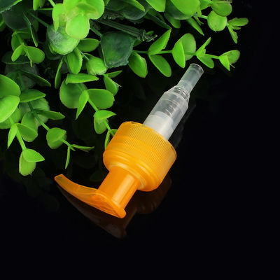 Pompa per lozione integrata arancione brillante, pompa erogatrice accattivante per flaconi di shampoo e bagnoschiuma