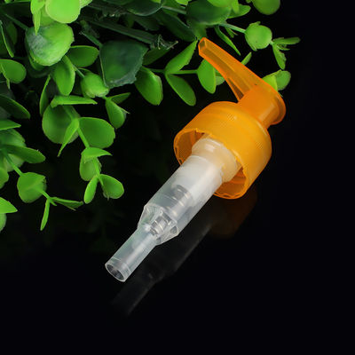 Pompa per lozione integrata arancione brillante, pompa erogatrice accattivante per flaconi di shampoo e bagnoschiuma