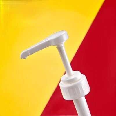 Pompa distributore di sciroppo in plastica PP per alimenti in ingrosso con grande dosaggio 8cc 10cc 30cc in 28mm 33mm 38mm